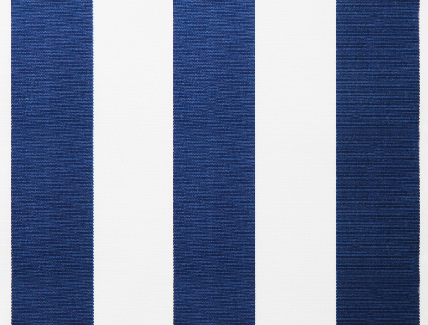 Lona de Repuesto Rayas Azules y Blancas en Poliéster con Faldón para Toldo de 4.5m x 3m